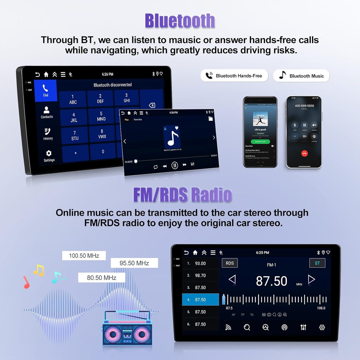 [4G+64G] for Lexus CT200 2011-2018 Android 15 Car Radio with Carplay Android Auto 9 Inch Touch Screen Bluetooth FM RDS/WiFi/GPS Navigation/SWC+AHD Backup Camera