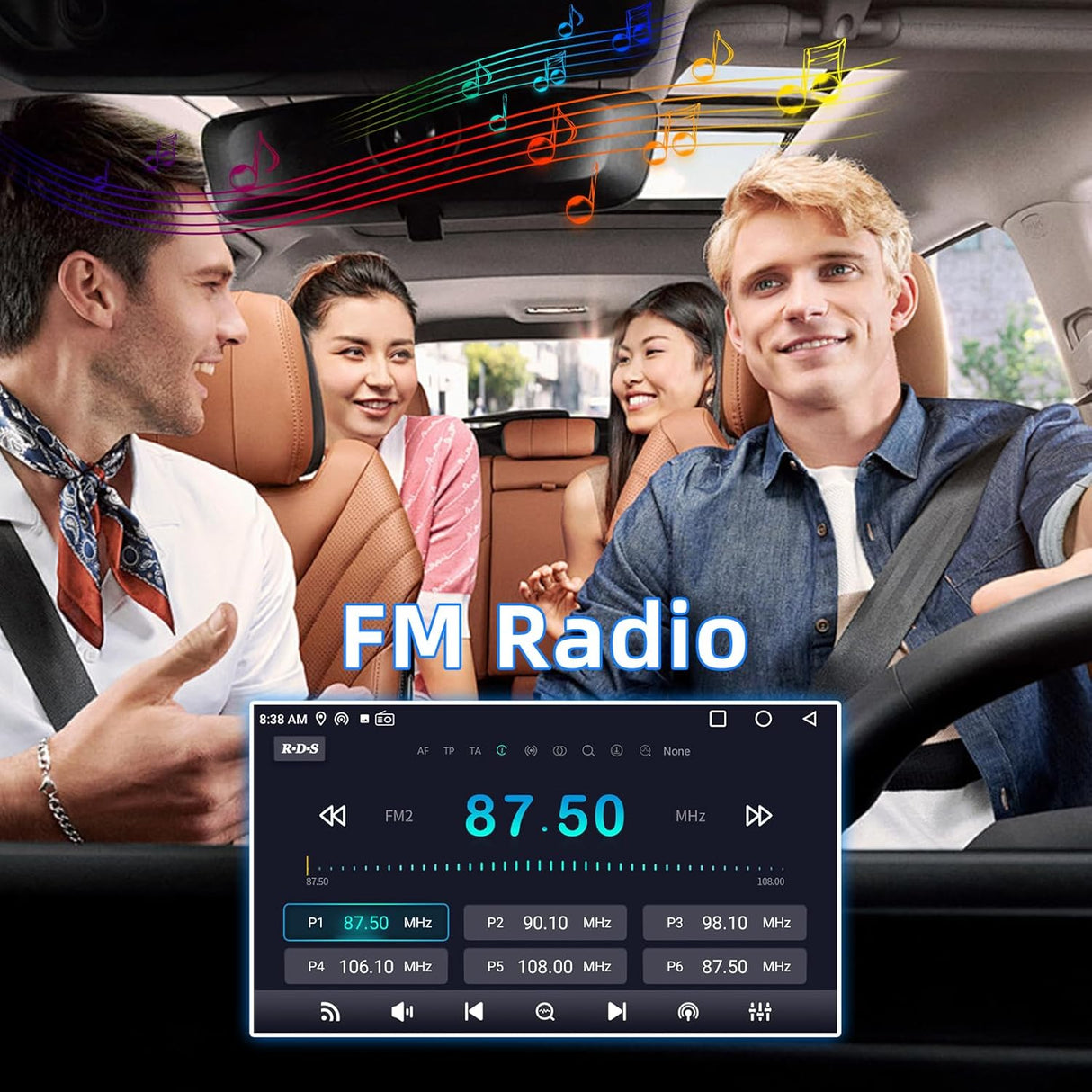 Car Stereo Radio Head Unit Compatible with Toyota Highlander 2014 2015 2016 2017 2018 2019