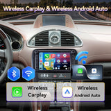 Android 14 Car Stereo Radio Head Unit Compatible with Buick Enclave 2013-2017 Carplay&Android Auto Touch Screen with GPS Bluetooth FM WiFi Back Camera 2+64G