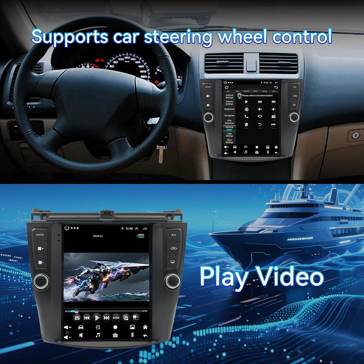 Car Stereo for Honda Accord 7th 2003 2004 2005 2006 2007