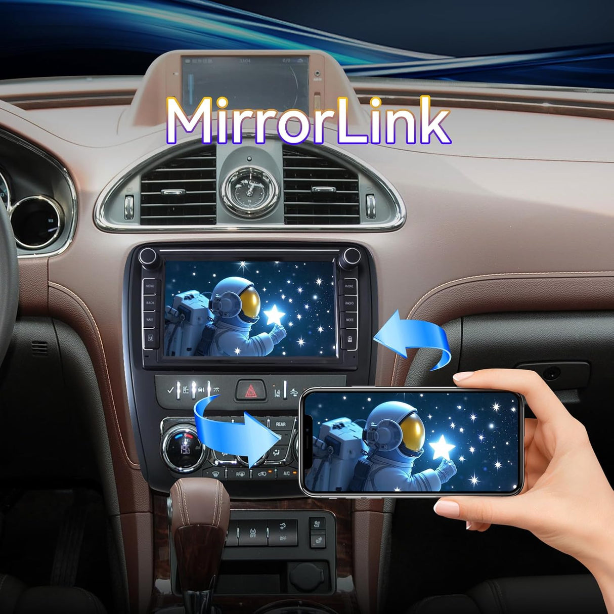 Android 14 Car Stereo Radio Head Unit Compatible with Buick Enclave 2013-2017 Carplay&Android Auto Touch Screen with GPS Bluetooth FM WiFi Back Camera 2+64G