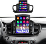 Android 14 Car Stereo Radio Head Unit Compatible with Kia Sorento 2016 2017 2018 2019 2020 9.7" Touch Screen Audio Receiver with CarPlay & Android Auto GPS WiFi Buletooth Back Camera FM GPS 2+64G