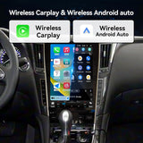 8core 8+128G Car Stereo Radio Compatible with Infiniti Q50 2015 2016 2017 2018 2019 12.1" Touch Screen Wireless CarPlay & Android Auto DSP 4G LTE 5G WiFi BT GPS Navigation Bluetooth