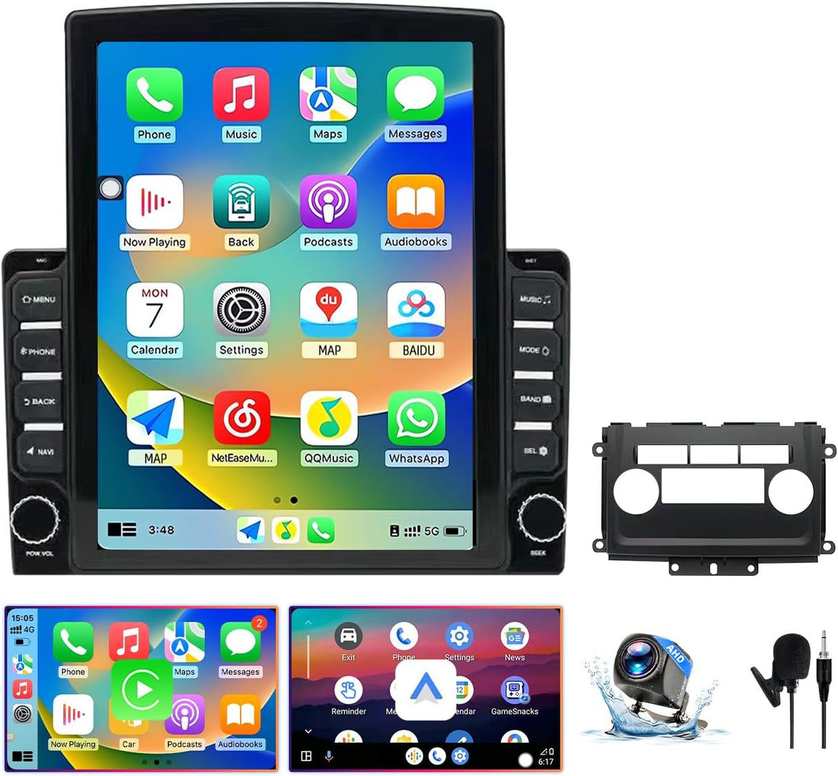 Car Stereo for Nissan Frontier/Xterra 2009-2014 | Wireless CarPlay/Android Auto |  2+64G
