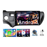 Car Stereo for Toyota Prius C 2012 2013 2014, Hikity 9'' Touch Screen Prius C Car Radio Wireless CarPlay Android Auto GPS Mirror Link 5G WiFi Bluetooth FM/EQ/RDS Backup Cam+MIC