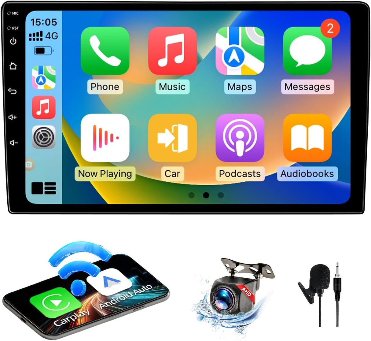 10 inch Android 13 Car Radio for Ford F150 2004-2008/Ford Expedition 2007-2014/Edge 2007-2010 Supports Wireless CarPlay/Android Auto, GPS, 5G WiFi, SWC, AHD Backup Camera