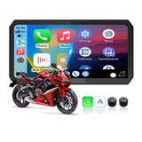 Motorcycle CarPlay/Android Auto Screen Supports TPMS BSD Check tyre pressure