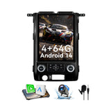Ford F150 2009 2010 2011 2012 Android 14 Car Stereo 8-core, 12.1 Inch IPS Touch Screen Car Radio with Wireless Carplay/Android Auto,GPS, WiFi, Bluetooth, FM, DVR