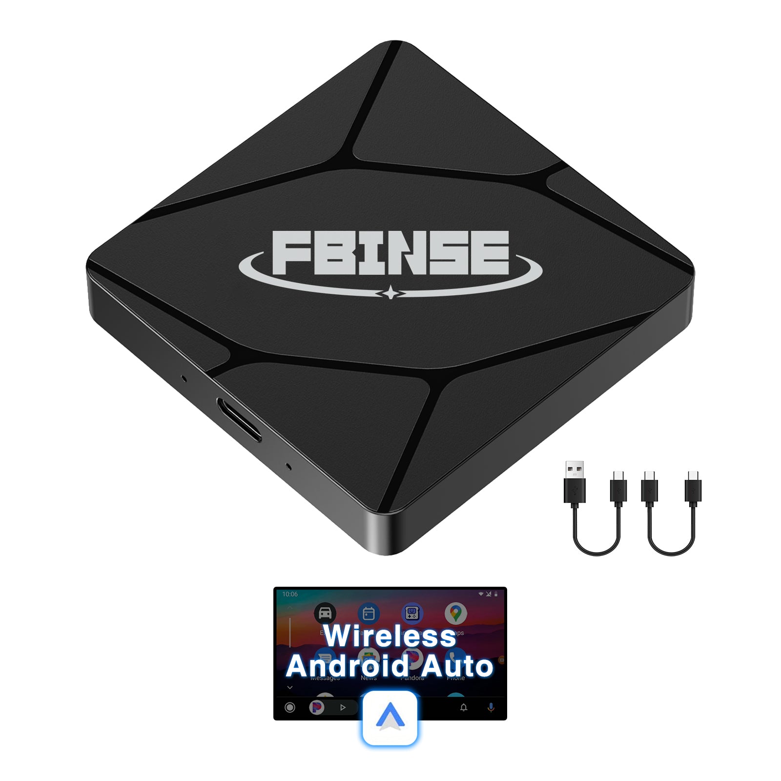 Wireless Android Auto Adapter for Vehicle with OEM Wired Android