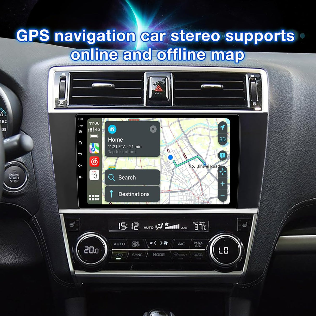 Car Radio Compatible for Subaru Legacy Outback 2015-2018