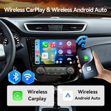 Car Stereo Radio for Nissan Rogue 2014 2015 2016 2017 2018 Manual AC Wireless CarPlay & Android Auto AHD Backup Camera GPS SWC WiFi Bluetooth