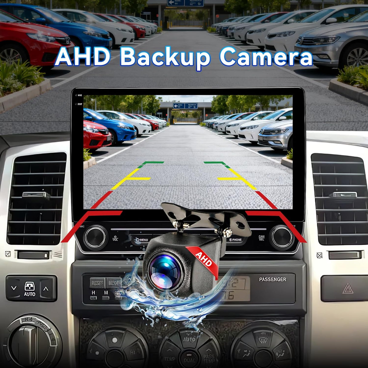 Car Radio Stereo Compatible with Toyota 4Runner 2003-2009, 10" Touch Screen Wireless CarPlay & Android Auto GPS Navigation FM Radio Upgrade Bluetooth HD Backup Camera 2GB+64GB