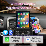 Android 13 Car Radio Stereo Compatible with Dodge Ram 1500/2500/3500 2013-2018 Upgrade with Wireless Carplay&Android Auto, GPS/SWC/Backup Camera, for Manual & Auto AC (9.7 Inch)