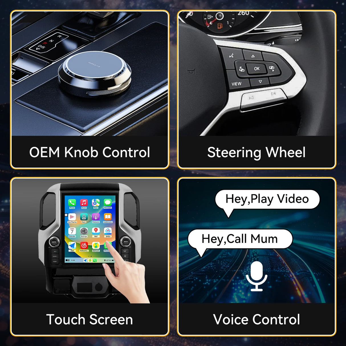 Car Radio 12.1" Qualcomm 8-core Android 13 (Only Original 8 inch with Bose) for Chevy Silverado 2019-2021 with Dual Bluetooth CarPlay Android Auto GPS FM AM DSP Gyroscope Function