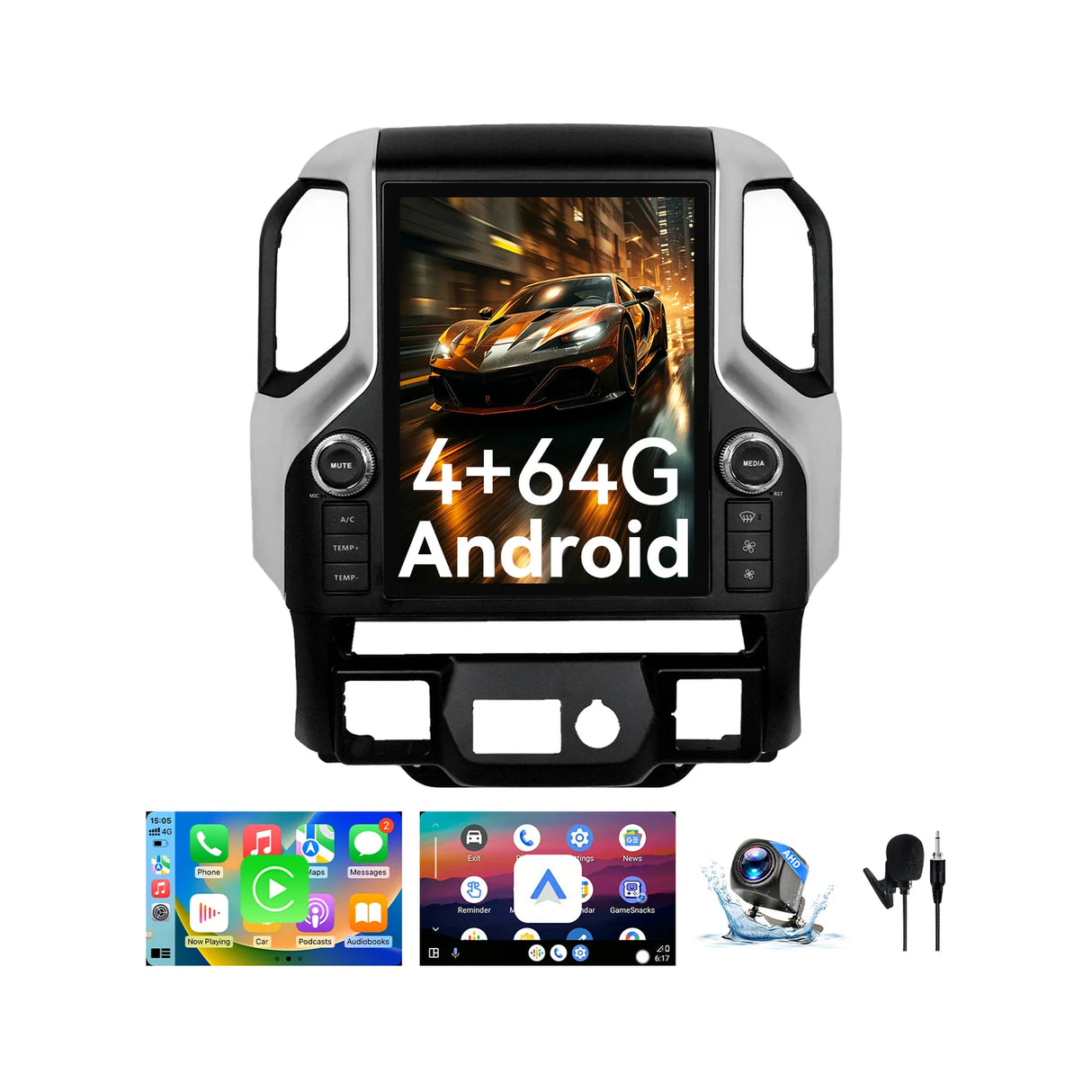 Car Radio 12.1" Qualcomm 8-core Android 13 (Only Original 8 inch with Bose) for Chevy Silverado 2019-2021 with Dual Bluetooth CarPlay Android Auto GPS FM AM DSP Gyroscope Function
