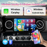 Fbinse Android 13 Car Stereo Head Unit Compatible with 3rd Gen Toyota Tacoma 2016-2023, 10 Inch Touch Screen Car Radio with Wireless CarPlay&Android Auto, GPS, FM, WiFi, Bluetooth, 1080P Reverse Camera, SWC