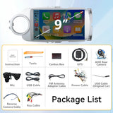 Android Car Stereo for Toyota Yaris 2012-2017 with Wireless CarPlay, Android Auto, Mirror LinkAHD Backup Camera GPS SWC FM WiFi Bluetooth