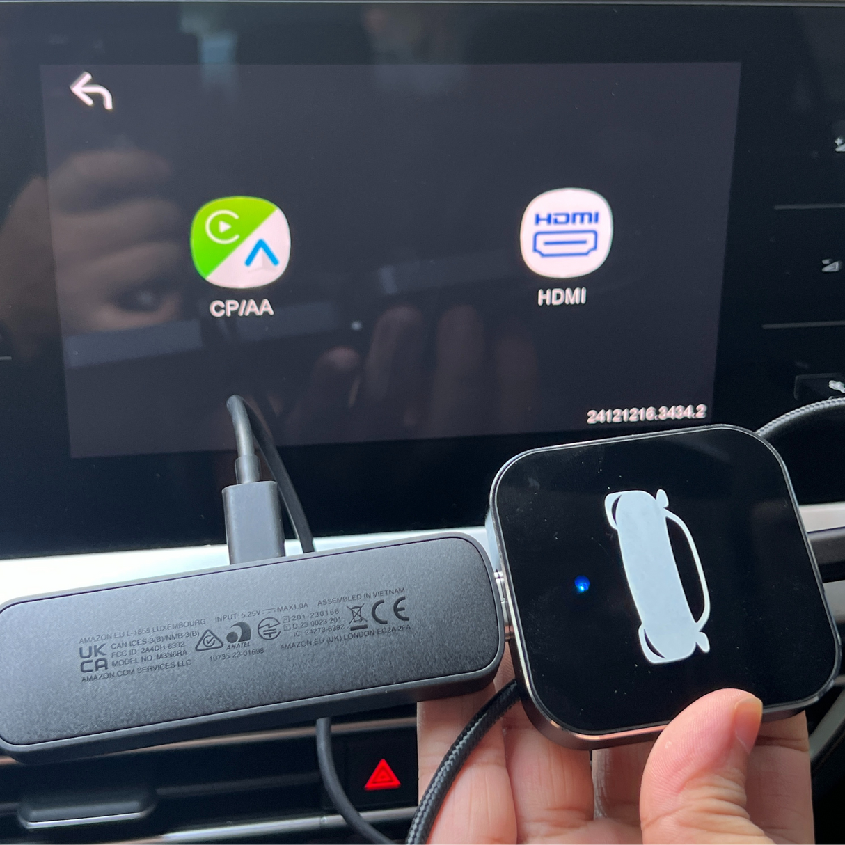 Fbinse Car TV Adapter Pro- HDMI Multimedia & Wireless CarPlay Adapter Supports TV Sticks, Game Consoles for Cars with Factory wired CarPlay