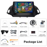 2G+32G Android 13 Car Stereo for Ford Escape 2013-2019 with Wireless CarPlay Android Auto,9 inch Touchscreen Car Radio Player with Mirror Link,WiFi/GPS Backup Camera,Bluetooth,FM/RDS,DSP,SWC