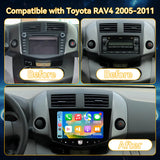 Car Stereo for Toyota RAV4 2005-2011,  8-Core 4GB+64GB, 9 Inch 1280P QLED Touchscreen, Wireless CarPlay & Android Auto, DSP, GPS, BT5.1, 5G WiFi, SWC, Backup Camera