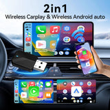 Wireless CarPlay Adapter / Android Auto Dongle, 5.8GHz WiFi Auto Connection