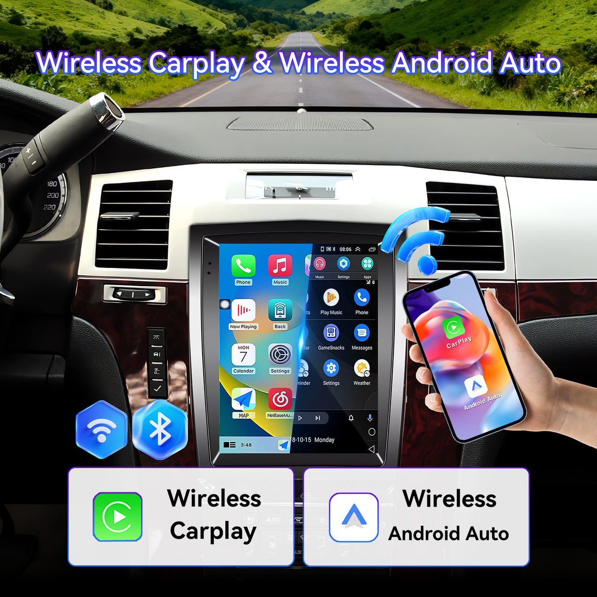Car Stereo Compatible with Cadillac Escalade/Sailway SLS 2007-2014