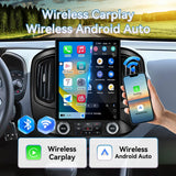 Car Stereo Radio for Chevrolet Colorado 2015-2018, T-Style 12.1" Touchscreen with Wireless CarPlay & Android Auto, 8-Core Processor, 4GB RAM + 64GB ROM, Mirror Link, WiFi, Bluetooth, FM, DSP, SWC, Backup Camera
