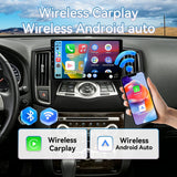 Car Radio for Nissan Maxima 2009-2014 Stereo Head Unit Upgrade Biorunn 9 Inch GPS Navigation Wireless Car-Play Android Auto Blue-tooth RDS FM 2GB RAM 64GB ROM SWC Backup Camera