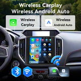 Car Radio Stereo for 2018–2021 Subaru XV/Crosstrek - 9.7" IPS Touch Screen, Upgrade Dash Kit with CarPlay & Android Auto, GPS Navigation, SWC Support, Bluetooth 5, WiFi