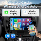 Car Radio Compatible with Ford Transit Connect 2014-2018, Wireless CarPlay Android Auto, 9 Inch Car Head Unit with GPS WiFi Bluetooth SWC Backup Camera (2G+64G)