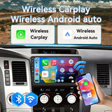 Car Radio for Toyota Tundra 2007-2013 Sequoia 2008-2012 with Wireless CarPlay & Android Auto, 10 Inch Toyota Tundra Stereo Head Unit with BluetoothGPS Navigation FM Radio