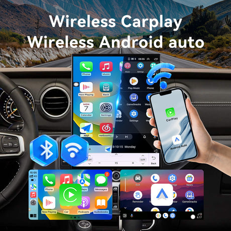 Car Stereo for jeep Wrangler 2018-2022 ,16.2 inch Qualcomm 8-Core Android 13 Touchscreen Radio with Key and Knob,Carpaly & Android Auto,DSP,Dual Bluetooth