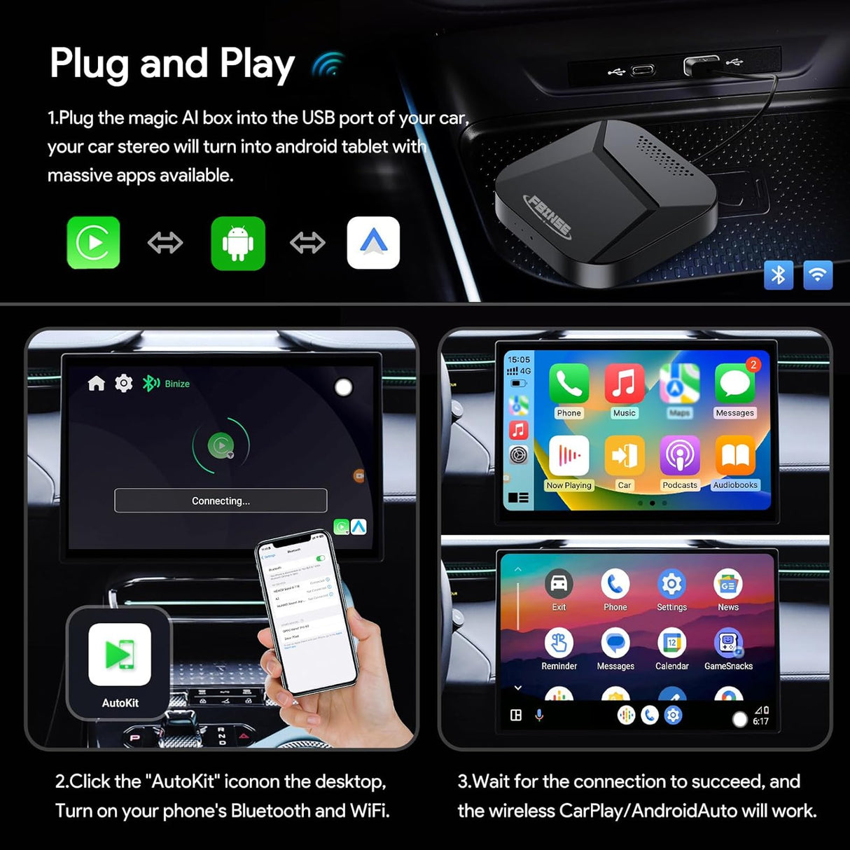 Android 13 Car Streaming Device for 2017-2022 Ford F150