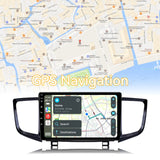 Car Radio for Honda Pilot 2016-2019 Stereo Update 10" Carplay & Android Auto Head Unit w/Custom Wallpaper Layout Touch Screen for Navigation,Music