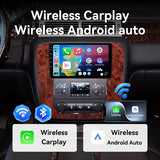 Car Radio for Chevy Silverado Tahoe Suburban GMC Yukon Sierra 2007-2013: 9" IPS Touch Screen Stereo Build-in GPS Wireless CarPlay/Wired Android Auto Backup Camera/DSP/SWC 5G WiFi FM