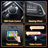 Car Stereo for Jeep Compass Patriot 2009-2016, 10"  Touchscreen, Android 14 Head Unit, 6GB+64GB, Wireless CarPlay & Android Auto, Built-in Gyroscope,  Bluetooth/WiFi/SWC