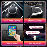 Car Stereo Radio Upgrade Compatible with Ford Transit 150 250 350 2015-2018, Touch Screen with Wireless CarPlay & Android Auto, GPS Navigation, FM, SWC, Backup Camera, Mic