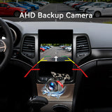 Car Radio for Grand Cherokee 2014-2021 8Core Head Unit 4GB+64GB with CarPlay/Android Auto Touch Screen with 1080P Backup Camera Stereo Upgrade with FM/AM, GPS, Bluetooth WiFi