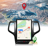 Car Radio for Grand Cherokee 2014-2021 8Core Head Unit 4GB+64GB with CarPlay/Android Auto Touch Screen with 1080P Backup Camera Stereo Upgrade with FM/AM, GPS, Bluetooth WiFi