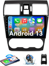 Android 13 Car Stereo Radio Compatible with Subaru Forester WRX Impreza STi Crosstrek 2016-2018 with Wireless CarPlay Android Auto 9" Screen, WiFi/Bluetooth/GPS/Backup Camera