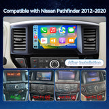 Car Stereo Upgrade Radio Compatible with Nissan Pathfinder 2012-2020 Wireless CarPlay Android Auto Head Unit GPS Navigation Bluetooth WiFi FM