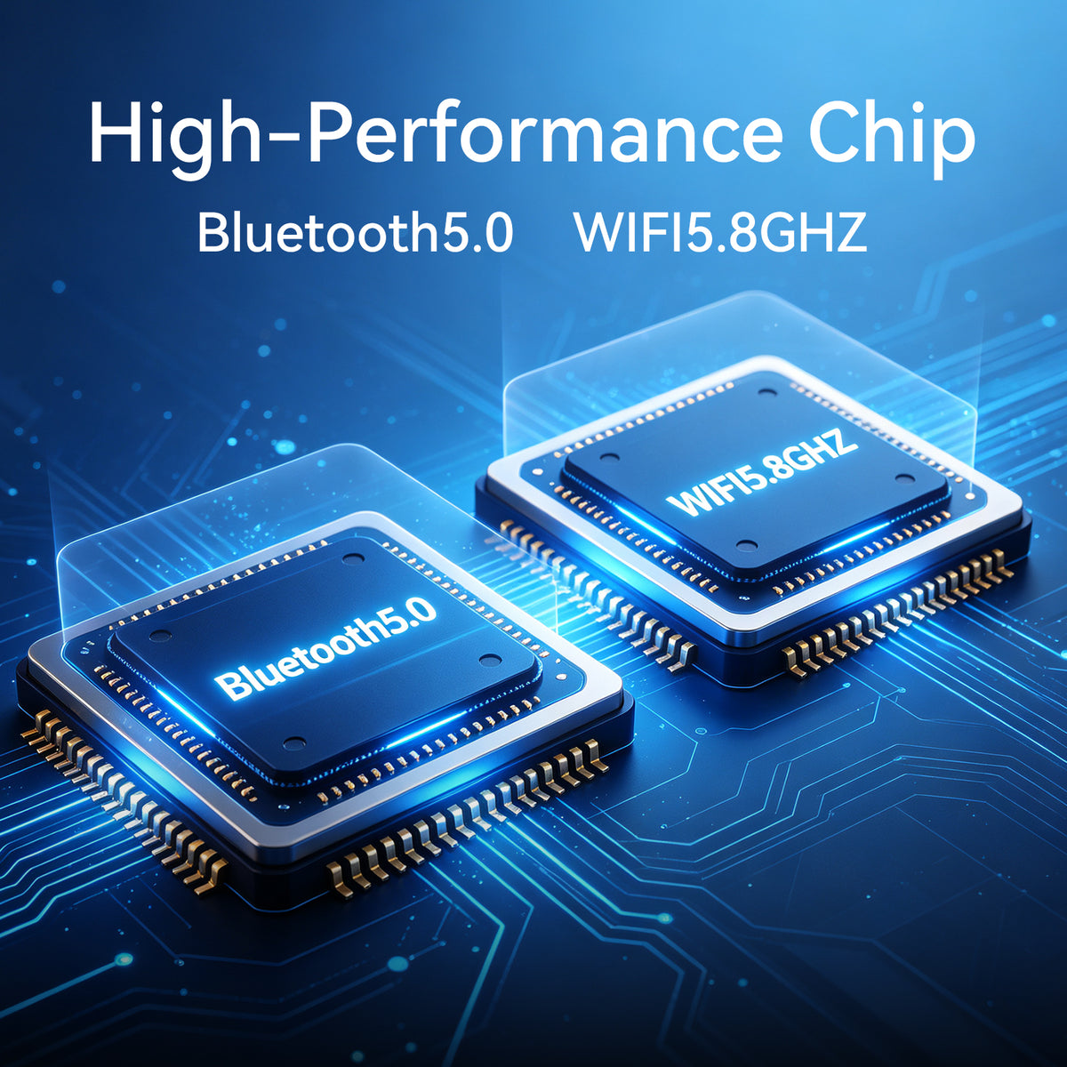 Wireless CarPlay Adapter / Android Auto Dongle, 5.8GHz WiFi Auto Connection