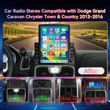 Car Stereo for Dodge Grand Caravan / Chrysler Town & Country (2013–2016), 9.7" Touchscreen Android Head Unit, 2+64GB, Wireless CarPlay & Android Auto, WiFi, GPS, Bluetooth, 1080P Backup Camera