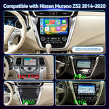 Car Radio Upgrade for Nissan Murano Z52 2014-2020 Stereo Carplay Android Auto 10.1"  ROM Head Unit for Navigation,Music,Radio