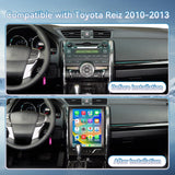Car Stereo Radio Head Unit Compatible with Toyota Reiz 2010-2013 Carplay&Android Auto T-Style Touch Screen with GPS | DSP | Bluetooth | Optical | FM | 4G | WiFi 8+128G 12.1