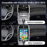Upgrade 4+64G Car Radio for Chevy Malibu 2012 2013 2014 2015  12.1 Inches HD Touch Screen Carplay Android Auto Tesla Style Car Stereo Replacement Accessories FM AM 5GWiFi GPS Camera  BT5.0
