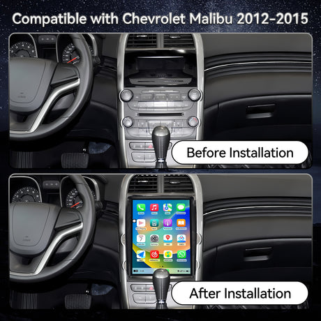 Upgrade 4+64G Car Radio for Chevy Malibu 2012 2013 2014 2015  12.1 Inches HD Touch Screen Carplay Android Auto Tesla Style Car Stereo Replacement Accessories FM AM 5GWiFi GPS Camera  BT5.0