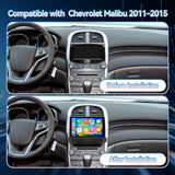 Car Radio for Chevy Malibu 2011 2012 2013 2014 2015 Stereo, 9‘’ Touch Screen Head Unit for Malibu Android Radio Bluetooth, with Carplay Android Auto, GPS, WiFi, HiFi, Split Screen, SWC, Backup Cam