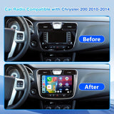 Android 13 Car Stereo for Chrysler 200 2011 -2014 with Wireless CarPlay & Android Auto