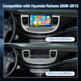 Car Stereo for Hyundai Genesis  2008-2014 Radio Upgrade, 9 Inch Touch Screen Radio Android 13 Car Radio with Wireless Carplay Android Auto Bluetooth GPS AHD Backup Camera WiFi